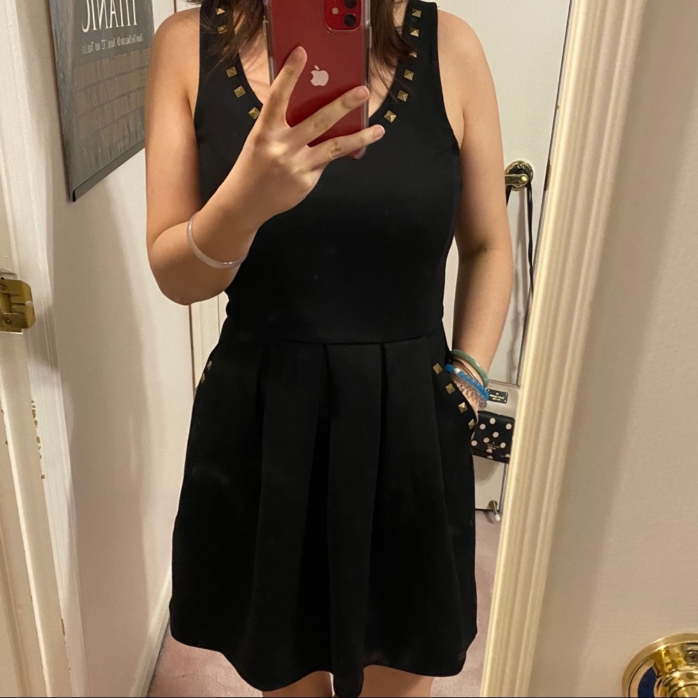 Studded Dress with Pockets